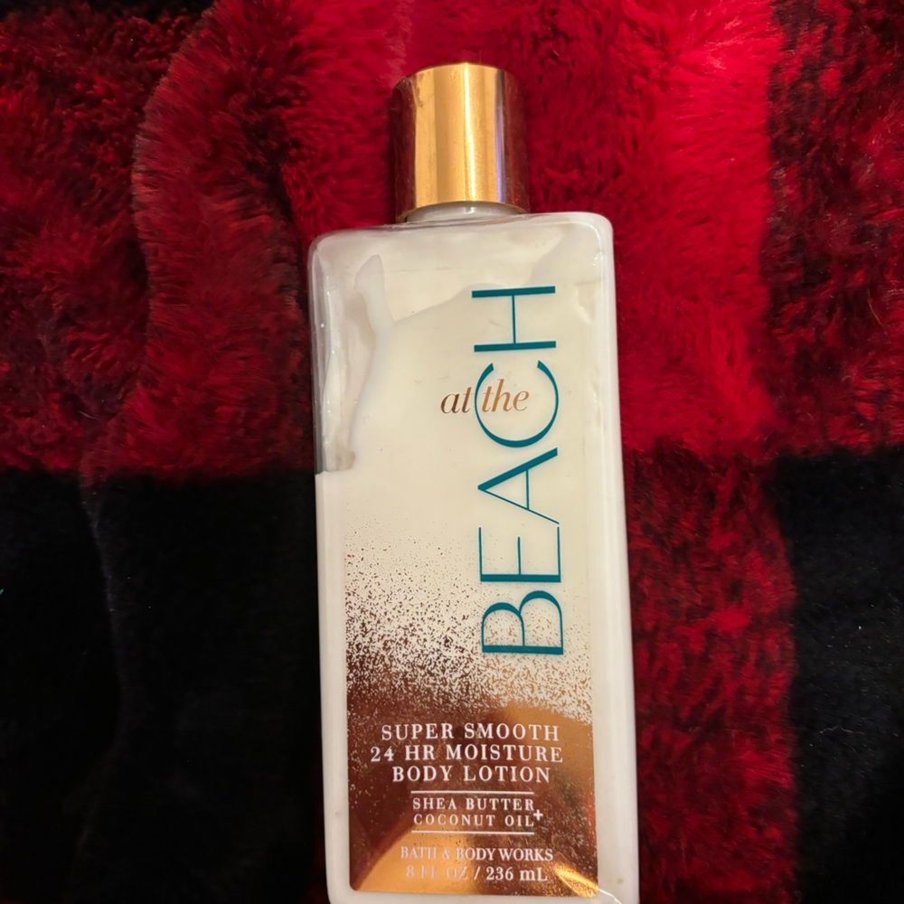 At the beach body lotion from bath and body works